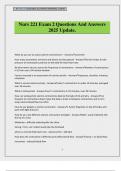 Nurs 221 Exam 2 Questions And Answers 2025 Update&period;