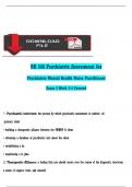 NR 548 Psychiatric Assessment for  Psychiatric-Mental Health Nurse Practitioner  Exam 2 Week 3-4 Covered 