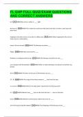 FL GHP FULL QUIZ&sol;EXAM QUESTIONS  AND CORRECT ANSWERS 