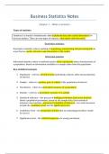 Business statistics 