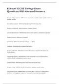 Edexcel iGCSE Biology Exam Questions With Assured Answers