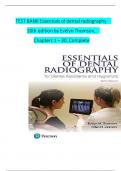 Test Bank For Essentials of Dental Radiography for Dental Assistants and Hygienists 10th Edition By Evelyn Thomson&comma; Orlen Johnson &lpar;All Chapters&comma; 100&percnt; 