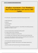 Prophecy Assessments - Core Mandatory Part I Exam Questions And Answers 2025 Update&period;