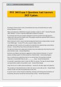 PSY 368 Exam 1 Questions And Answers 2025 Update