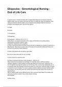 Eliopoulos - Gerontological Nursing &colon; End of Life Care QUESTIONS WITH DETAILED VERIFIED ANSWERS &lpar;100&percnt; CORRECT ANSWERS&rpar; &sol;ALREADY GRADED A&plus;