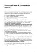 Eliopoulos Chapter 5- Common Aging Changes QUESTIONS WITH DETAILED VERIFIED ANSWERS &lpar;100&percnt; CORRECT ANSWERS&rpar; &sol;ALREADY GRADED A&plus;