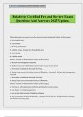 Relativity Certified Pro and Review Exam Questions And Answers 2025 Update&period;