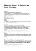 Eliopoulos Chapter 18- Digestion and Bowel Elimination QUESTIONS WITH DETAILED VERIFIED ANSWERS &lpar;100&percnt; CORRECT ANSWERS&rpar; &sol;ALREADY GRADED A&plus;