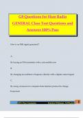 G8 Questions for Ham Radio GENERAL Class Test Questions and Answers 100&percnt; Pass