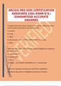  ARCGIS PRO ESRI CERTIFICATION ASSOCIATE 2101 EXAM Q&rsquo;S &vert;GUARANTEED ACCURATE ANSWERS