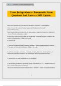 Texas Jurisprudence Chiropractic Exam Questions And Answers 2025 Update&period;