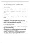 EDU 200 EXAM CHAPTERS 1-4 STUDY GUIDE