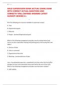 AHLEI SUPERVISION EXAM &lpar;ACTUAL EXAM&rpar; EXAM WITH CORRECT ACTUAL QUESTIONS AND CORRECTLY WELL DEFINED ANSWERS LATEST ALREADY GRADED A&plus;