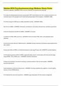 Walden 6630 Psychopharmacology Midterm Study Guide