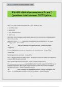 USAHS clinical neuroscience Exam 2 Questions And Answers 2025 Update&period;