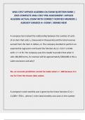 WGU C957 APPLIED ALGEBRA OA EXAM QUESTION BANK &vert;  2025 COMPLETE WGU C957 PRE-ASSESSMENT&colon; APPLIED  ALGEBRA ACTUAL EXAM WITH CORRECT VERIFIED ANSWERS &vert;  ALREADY GRADED A&plus; EXAM &vert; BRAND NEW
