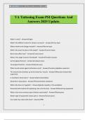 VA Tattooing Exam PSI Questions And Answers 2025 Update&period;