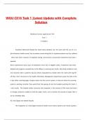 WGU C816 Task 1 &vert;Latest Update with Complete Solution