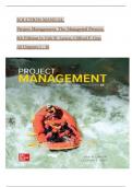 SOLUTION MANUAL Project Management&comma; The Managerial Process&comma; 8th Edition by Erik W&period; Larson&comma; Clifford F&period; Gray All Chapters 1 - 16&emsp;