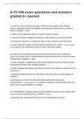 ILTS 238 exam questions and answers graded A&plus; passed