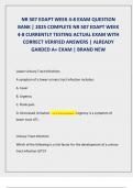NR 507 EDAPT WEEK 4-8 EXAM QUESTION  BANK &vert; 2025 COMPLETE NR 507 EDAPT WEEK  4-8 CURRENTLY TESTING ACTUAL EXAM WITH  CORRECT VERIFIED ANSWERS &vert; ALREADY  GARDED A&plus; EXAM &vert; BRAND NEW