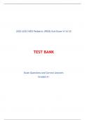 HESI Pediatric &lpar;PEDS&rpar; Exit Exam V1 & V2 2022-2023-2024
