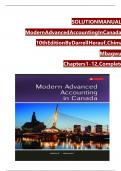 Solution manual for modern advanced accounting in canada 9th edition hilton murray