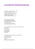 24-25 BOILER TESTING EXAM Q&A 