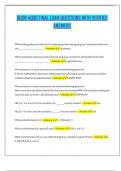 BUSN 4000 FINAL EXAM QUESTIONS WITH VERIFIED ANSWERS