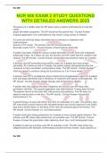 NUR 600 EXAM 2 STUDY QUESTIONS WITH DETAILED ANSWERS 2025