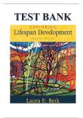Test Bank for  Exploring Lifespan Development 4th Edition by Laura E Berk All chapters verified