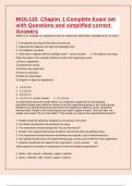 BIOL133  Chapter 1 Complete Exam set with Questions and simplified correct Answers