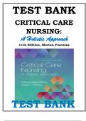 Critical Care Nursing A Holistic Approach 11th Edition Test Bank &comma;100&percnt; Verified questions and Answers&comma; Graded A&plus;