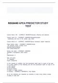 NSG6440 APEA PREDICTOR STUDY TEST