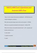MKTG 4500 Test 1 Questions and Answers 100&percnt; Pass