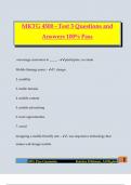MKTG 4500 - Test 3 Questions and Answers 100&percnt; Pass