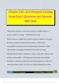 Chapter 3 SC&comma; ACE Personal Training Exam Prep 3 Questions and Answers 100&percnt; Pass