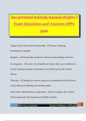 Ace personal training manual chapter 3 Exam Questions and Answers 100&percnt; pass