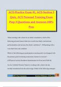  ACE-Practice Exam &num;1&comma; ACE-Section 3 Quiz&comma; ACE Personal Training Exam Prep 3 Questions and Answers 100&percnt; Pass