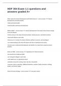 HDF 304 Exam 1&period;1 questions and answers graded A&plus;