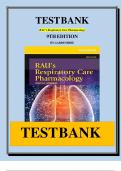 Test Bank forRau&rsquo;s Respiratory Care Pharmacology&comma; 9th Edition By Gardenhire 9780323299688 Chapter1-23 Complete Guide &vert; LATEST