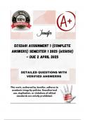 ECS2601 Assignment 1 &lpar;COMPLETE ANSWERS&rpar; Semester 1 2025 &lpar;655050&rpar; - DUE 2 April 2025&semi; 100&percnt; correct solutions and explanations&period;