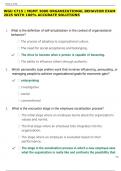 WGU C715 &vert; MGMT 3000 ORGANIZATIONAL BEHAVIOR EXAM 2025 WITH 100&percnt; ACCURATE SOLUTIONS