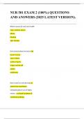 NUR 501 EXAM 2 &lpar;100&percnt;&rpar; QUESTIONS AND ANSWERS &lpar;2025 LATEST VERSION&rpar;&period; 