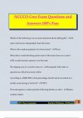 NCCCO Core Exam Questions and Answers 100&percnt; Pass