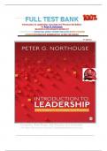Introduction to Leadership Concepts & Practice 5th Edition Northouse &vert; COMPLETE TEST BANK &vert; All Chapters &vert; A&plus; Verified