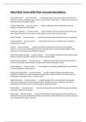 WGU D033 Terms With Their Accurate Descriptions