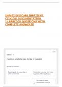 INP402 EPICCARE INPATIENT CLINICAL DOCUMENTATION &ast;L&period;BABCOCK QUESTIONS WITH COMPLETE ANSWERS&excl;&excl;