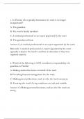Florida Guardianship State Test-General Questions 9