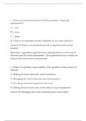 Florida Guardianship State Test-General Questions 5